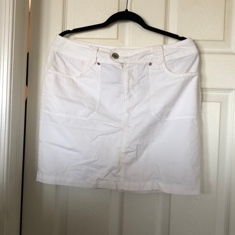 White skirt